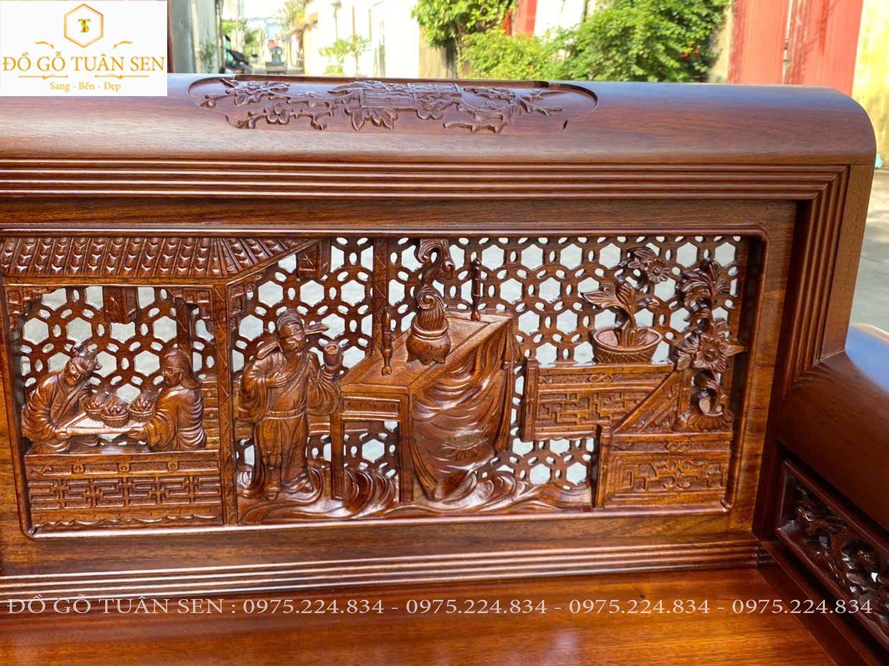 Mua bộ Bộ  ghế trường kỷ mẫu mới nhất 2025 của đồ gỗ Tuân Sen 